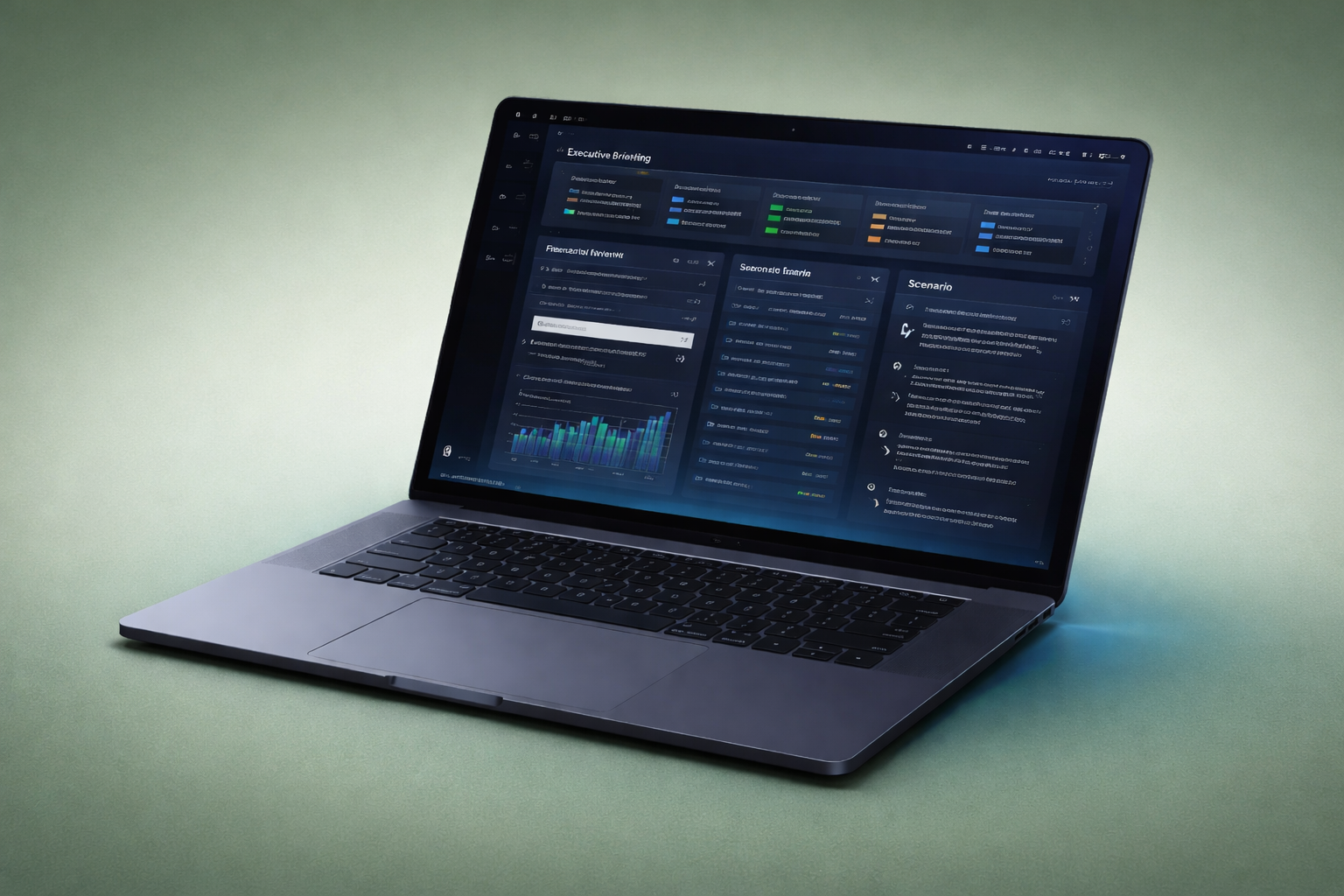 Интерфейс платформы на ноутбуке